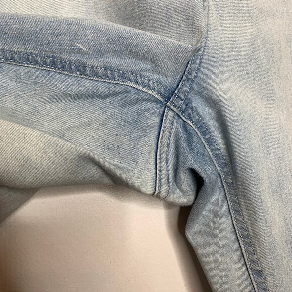 Old Navy light wash high rise distressed rockstar super skinny ankle jeans US 18 - Picture 10 of 10